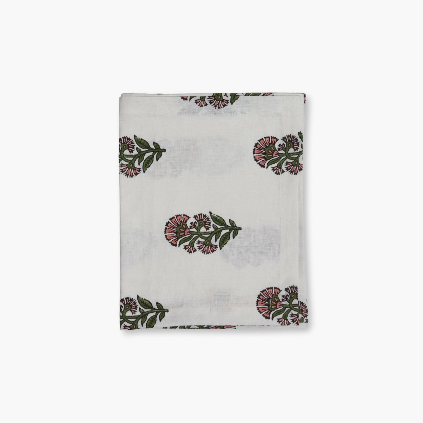 Begum Linen Hand-Printed Runner - Pink