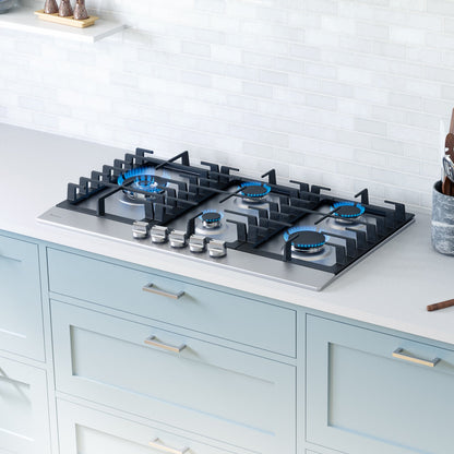 Rangaire 34" Gas Cooktop 5 Burners Stainless Steel RCG341S