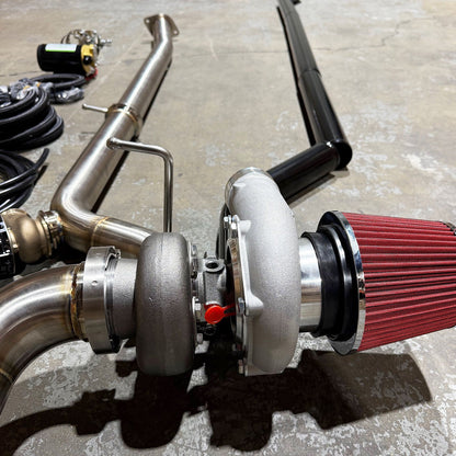Rear Custom Mount Turbo Kit For Nissan 350Z Fairlady Z33 Infiniti G35 VQ35DE HR