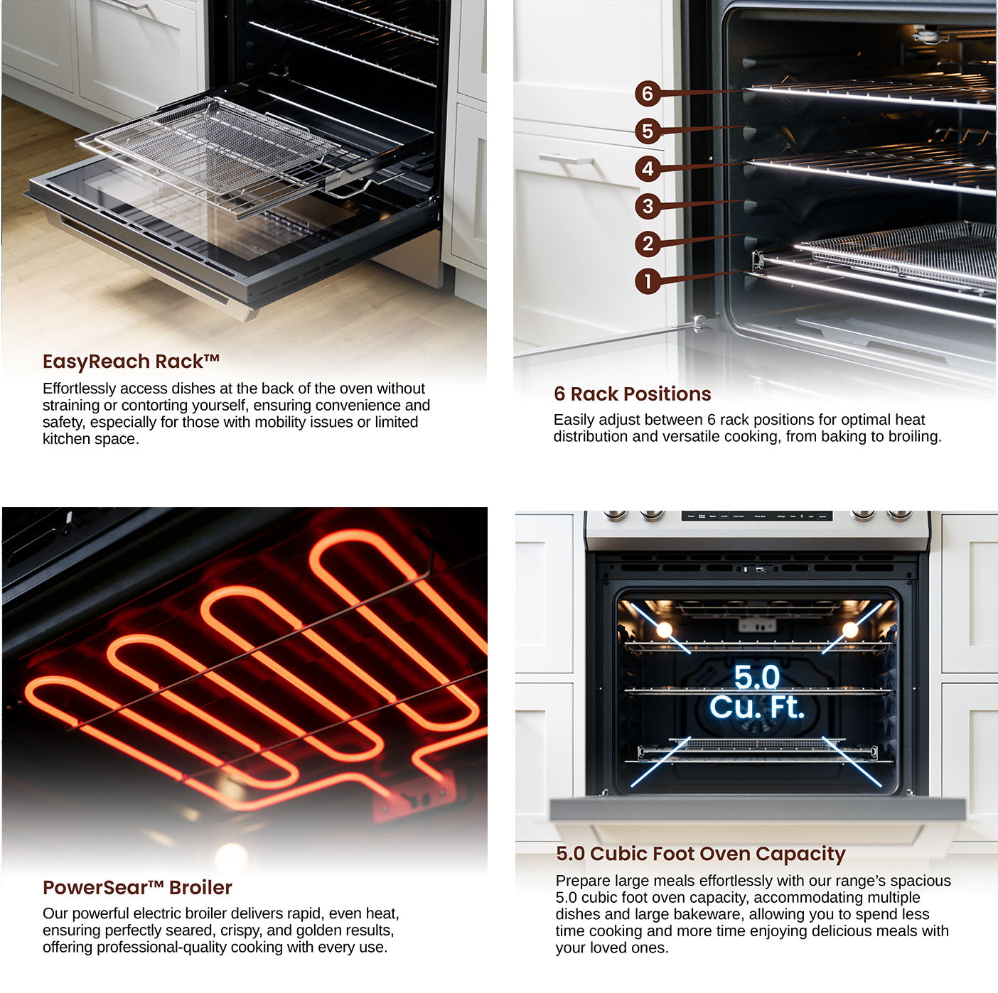 Rangaire 30" Electric Range AirFry Convection Oven Slide-in Stainless Steel RRE303TS