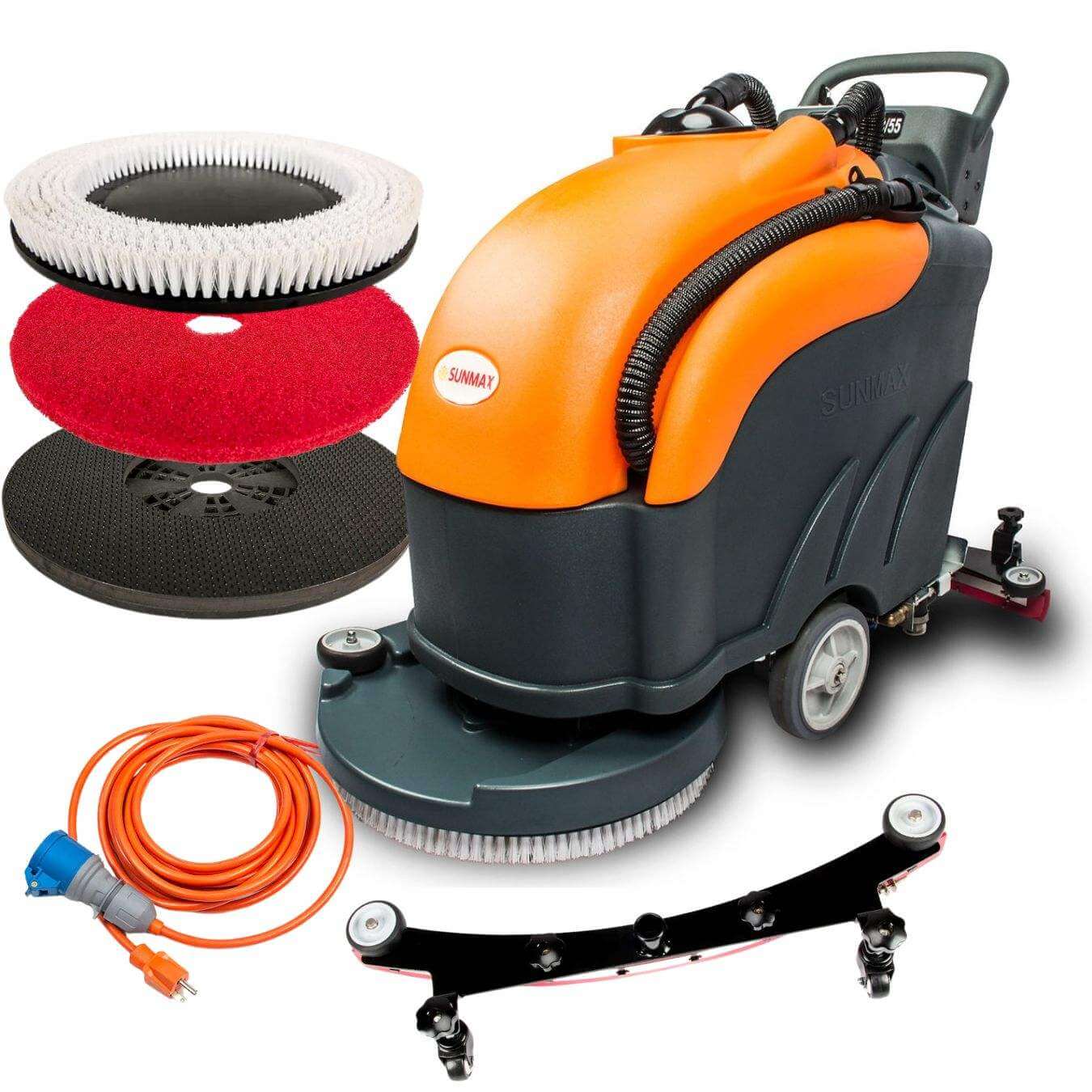 RT50AC 22" Corded Walk-Behind Commercial Floor Scrubber, 13.2 Gal Solution Tank, 31" Squeegee