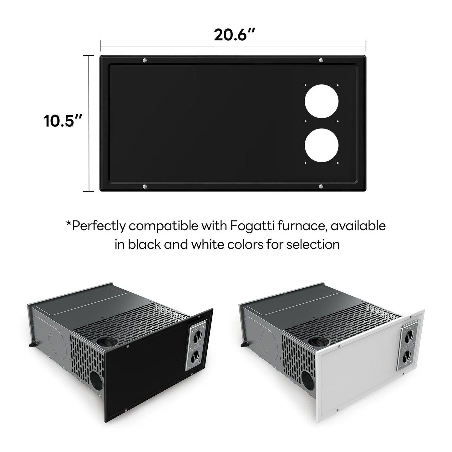 Fogatti 35,000 BTU Quiet LP Gas Propane RV Furnace, Smart Triple Explosion-Proof, Easy Install