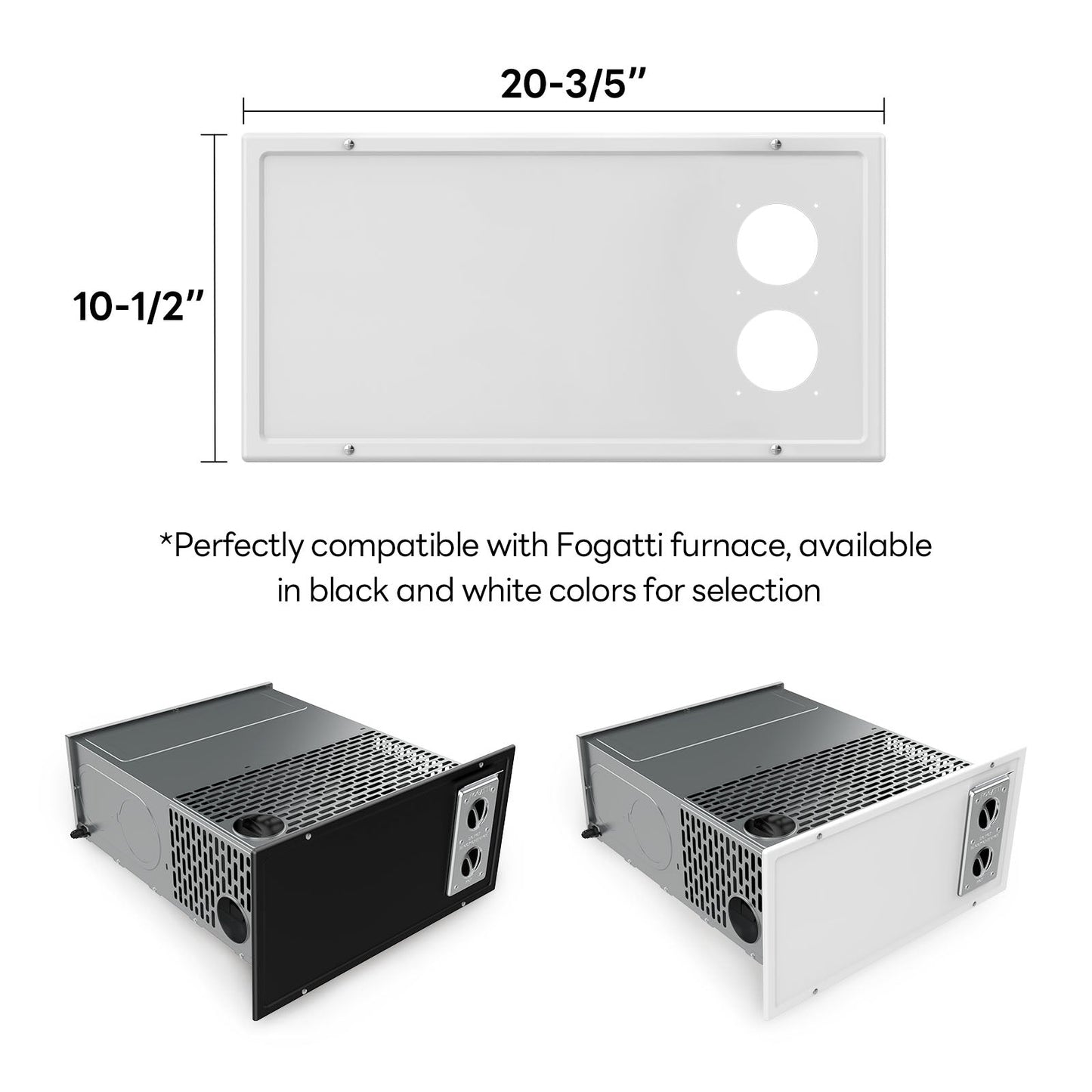 Fogatti 35,000 BTU Quiet LP Gas Propane RV Furnace, Smart Triple Explosion-Proof, Easy Install