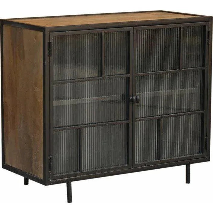 Ravne Two Doors Wood Accent Cabinet