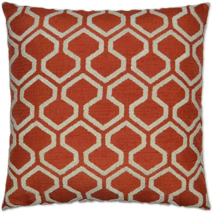 Raw Edges Paprika Throw Pillow With Insert