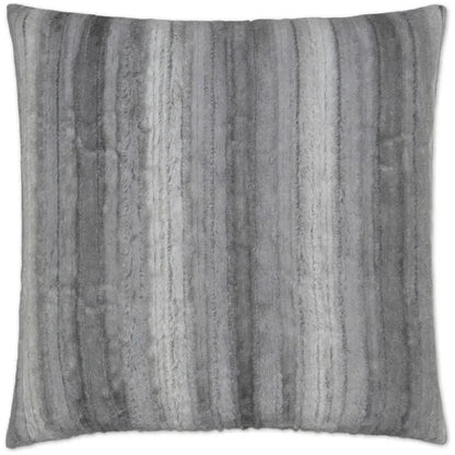 Raya Fur Grey Throw Pillow With Insert