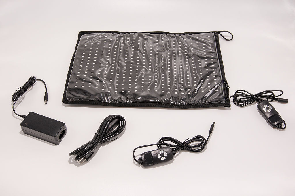 Medium Red Light Pad for Pain Relief & Recovery | 16" x 11" | 1188 LEDs + 12V Car Adapter