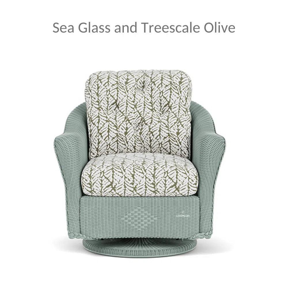 Reflections Swivel Glider Lounge Chair with Sunbrella Cushion