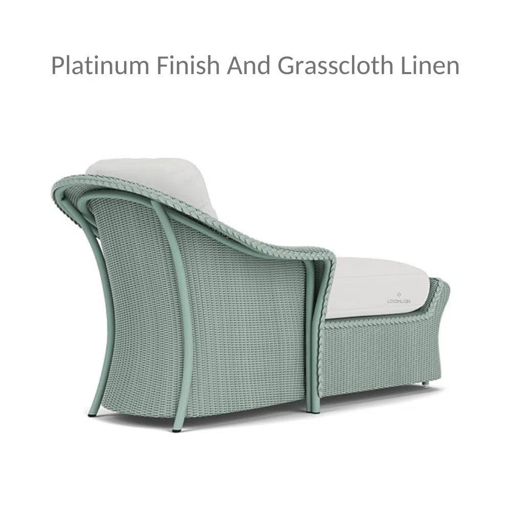 Reflections Wicker Day Chaise Lounge with Sunbrella Cushions