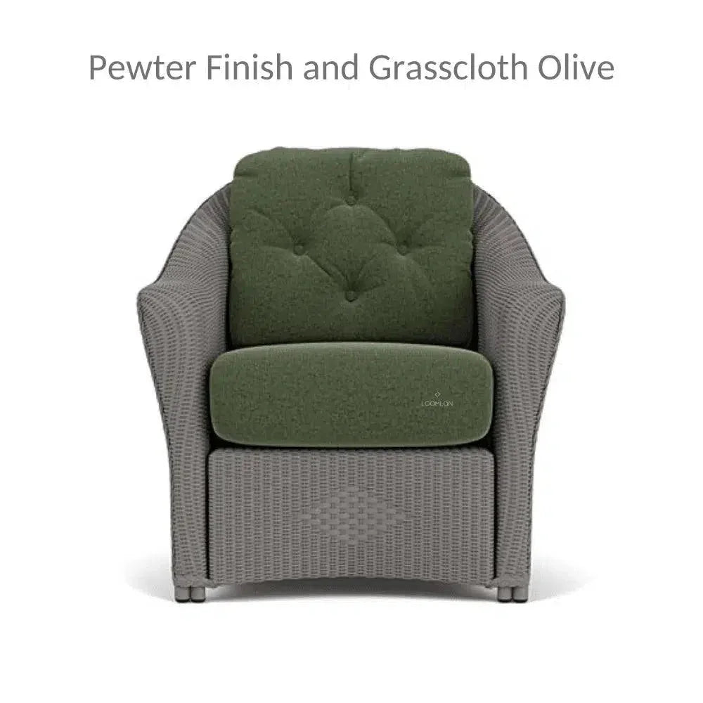 Reflections Wicker Lounge Chair with Sunbrella Cushions