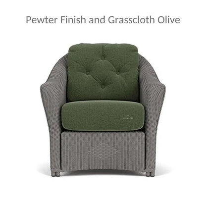 Reflections Wicker Lounge Chair with Sunbrella Cushions