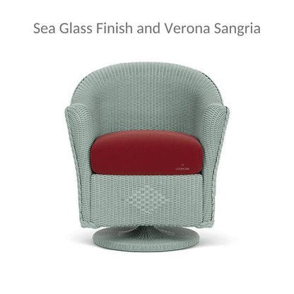 Reflections Wicker Patio Swivel Rocker Dining Chair