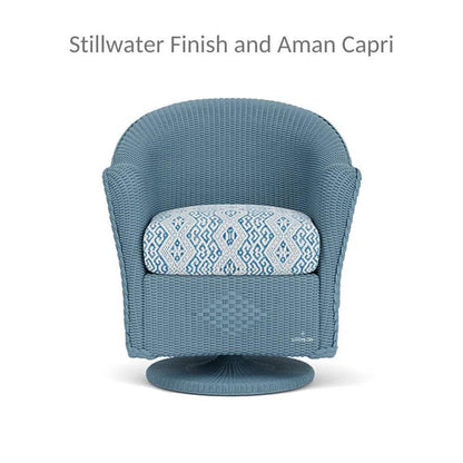Reflections Wicker Patio Swivel Rocker Dining Chair
