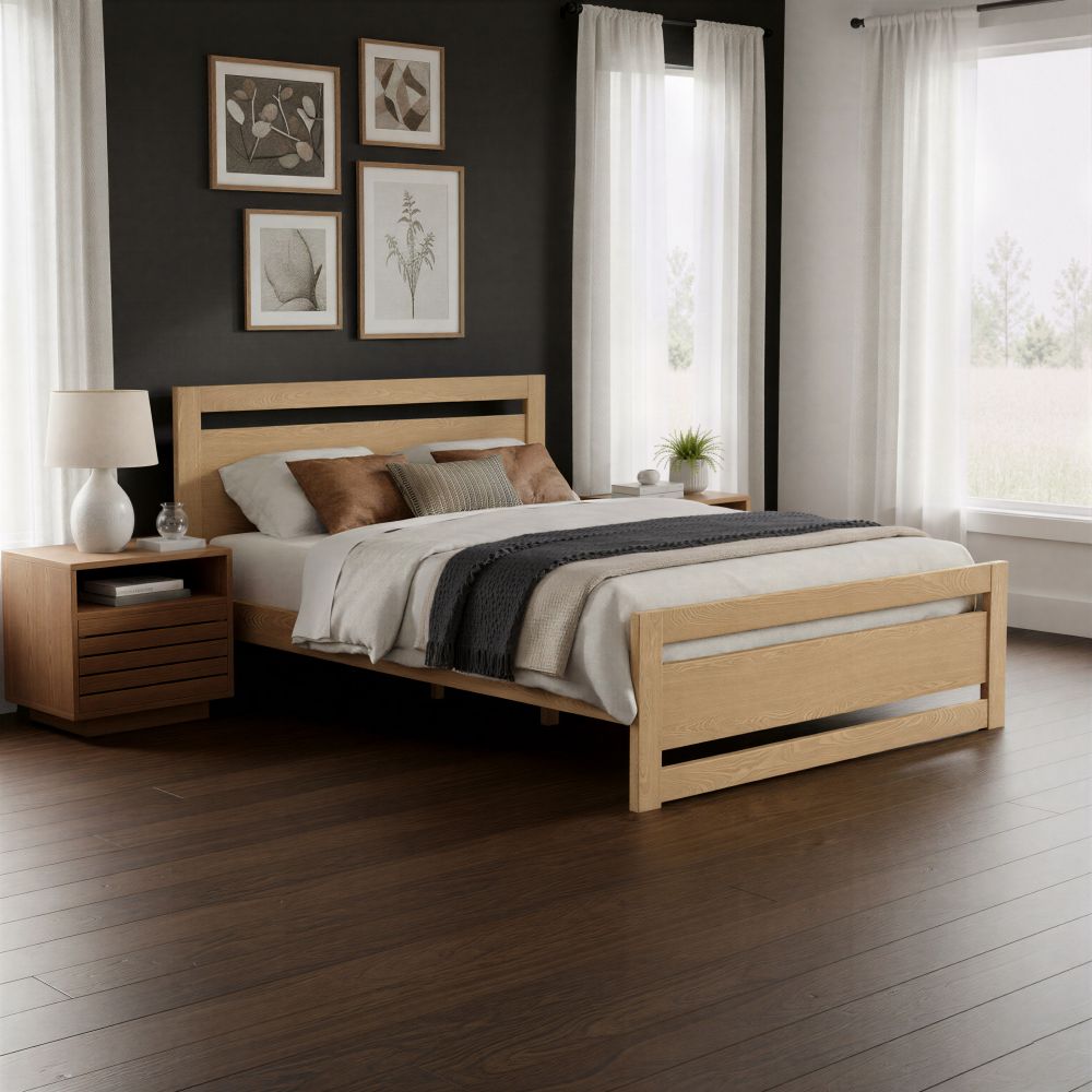 Repos Modern Wooden Queen Bed
