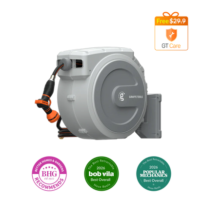 Retractable Garden Hose Reel-1/2in-130ft
