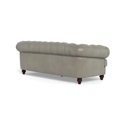 Retro Chesterfield-Inspired Leather Sofa Retro