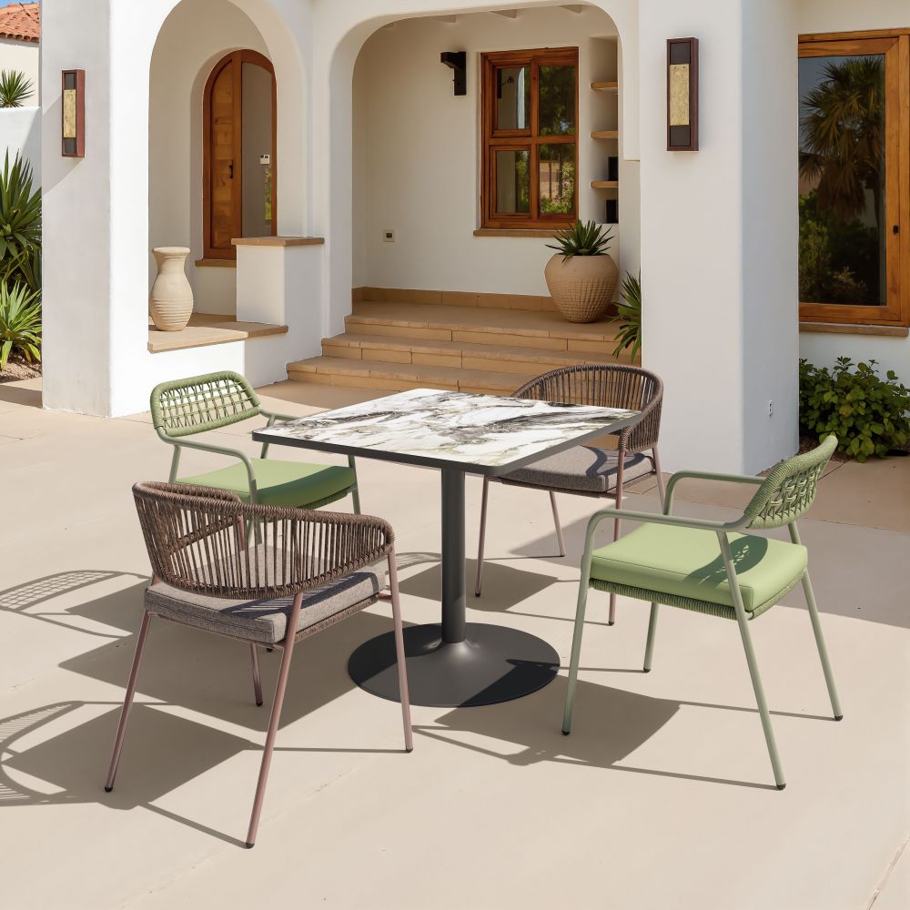 Rio Olefin Fabric Outdoor Dining Chair 2PC