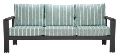 Rolig Green Olefin Fabric Outdoor Sofa