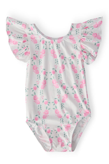 Rosie Posie S/S Flutter Sleeve Leotard