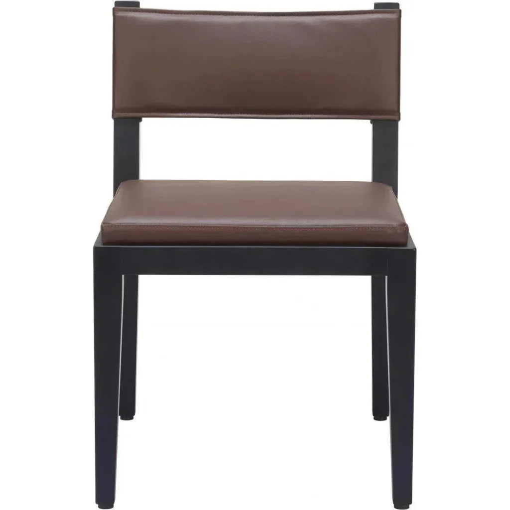 Roxas Wood Brown Armless Dining Chair 2PC