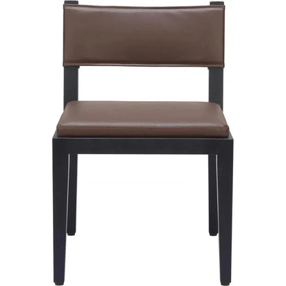 Roxas Wood Brown Armless Dining Chair 2PC