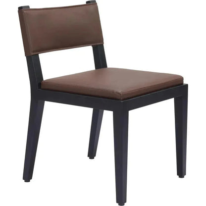 Roxas Wood Brown Armless Dining Chair 2PC