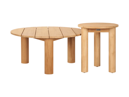 Rudolph Teak Patio Round Side Table