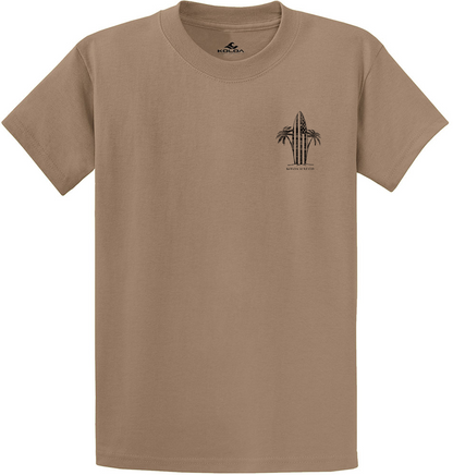 Koloa Retro USA Surfboard Heavyweight T-Shirt