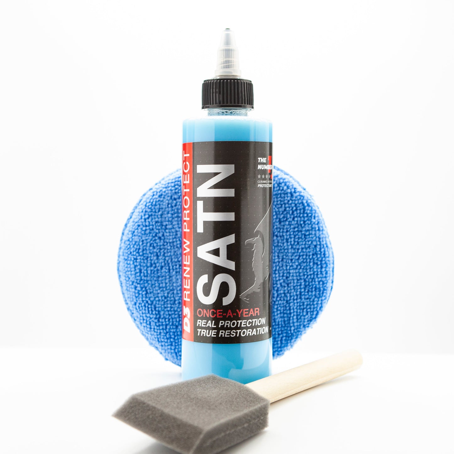 SATN Full Kit, Semi-Permanent Protectant | Ceramic Hybrid OEM Restoration, Dry Rot Prevention, Car, RV, Aircraft, Motorcycle, ATV & Golf Cart DRY-SEAL SAFE!