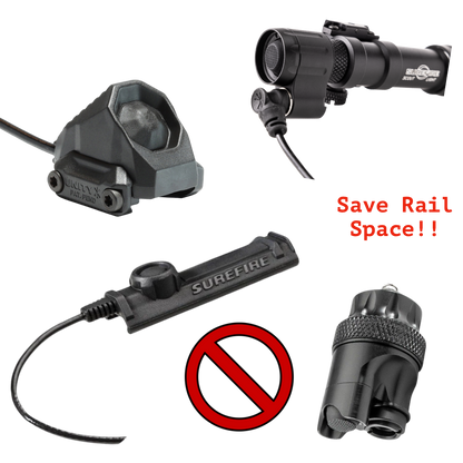 Dual Function Cable Port Tailcap for Z-BOLT®, Surefire, Modlite, & Arisaka "Scout" Compatible Lights & Light Bodies