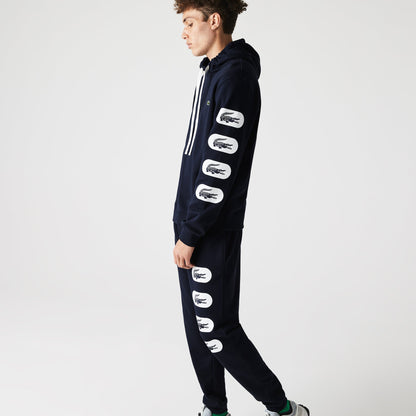 Lacoste Men’s Print Sleeve Fleece Hoodie