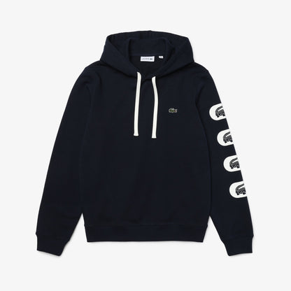 Lacoste Men’s Print Sleeve Fleece Hoodie