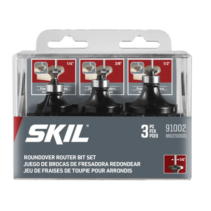 SKIL 91002 3pc Carbide Roundover Set
