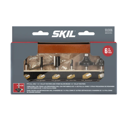 SKIL 91006 6pc Router Bit Set w/ Instructions