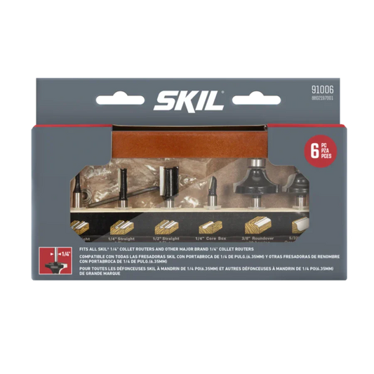 SKIL 91006 6pc Router Bit Set w/ Instructions