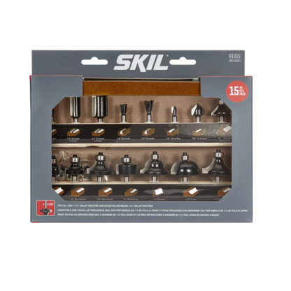 SKIL 91015 15pc Router Bit Set w/ Instructions