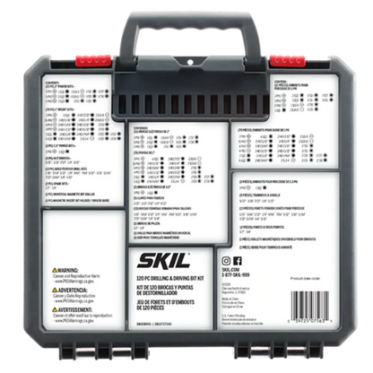 SKIL SMXS8501 120pc Drilling and Screw Driving Kit w/ Bit Grip