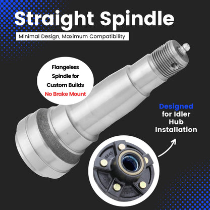 Spindle #84 - Straight with 2" Bore - 3,500 lbs Trailer Axle Spindle