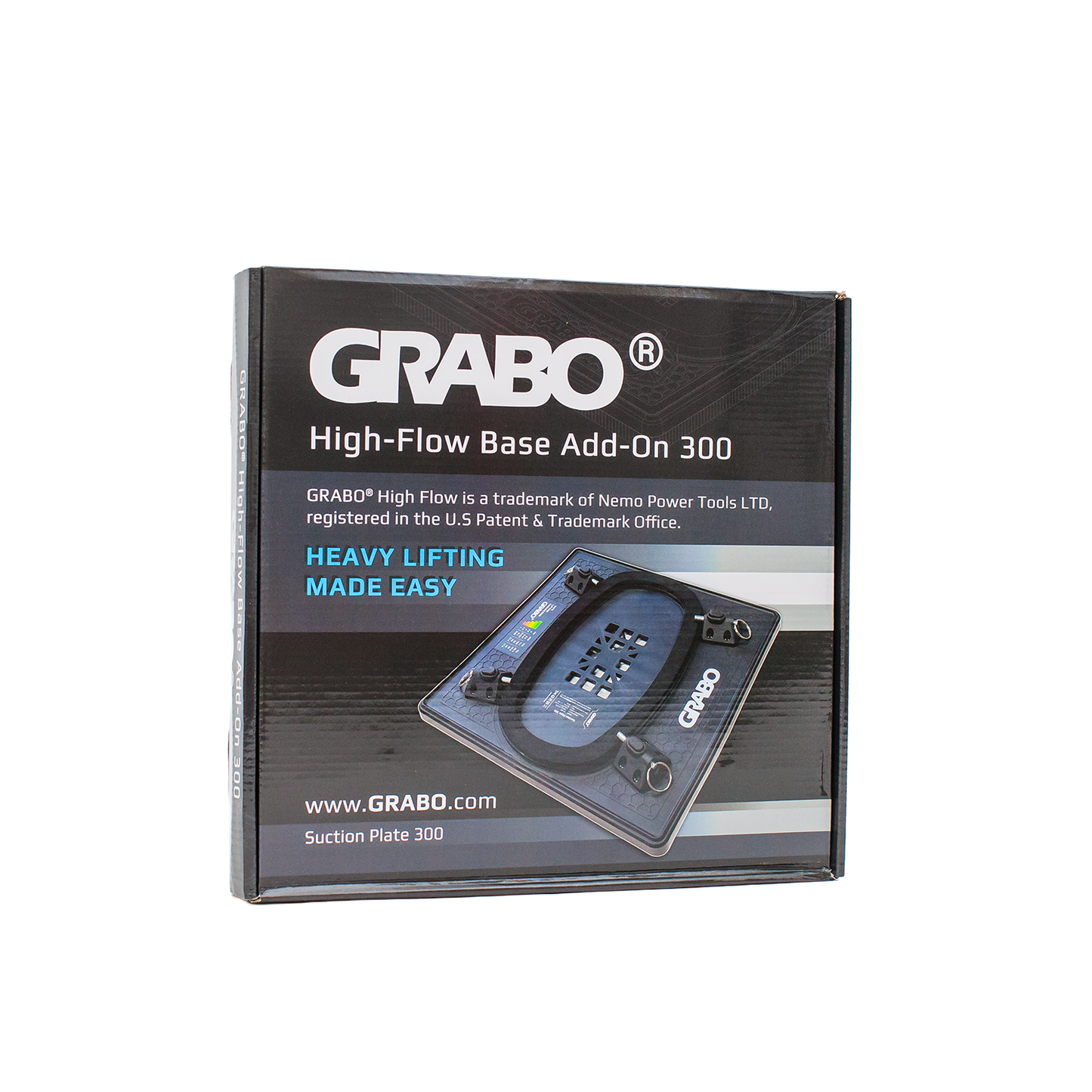GRABO HighFlow Suction Plate 300, 12x12in, 150 lb
