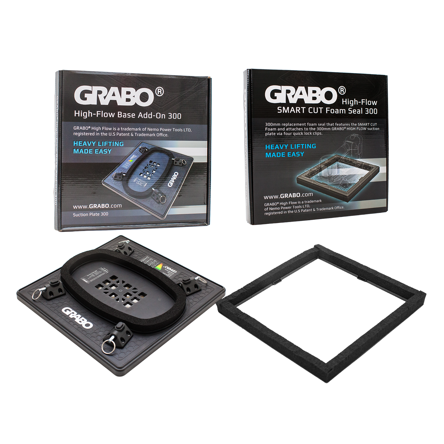 GRABO HighFlow Plate 300 and Smart Cut Seal Kit, 150 lb