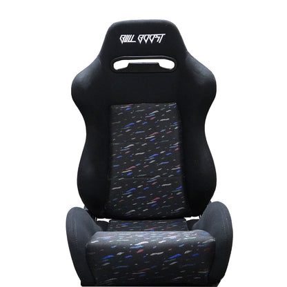 Bull Boost Adjustable Racing Lowered Ultra Max Bucket Seat w/ Seat Rails