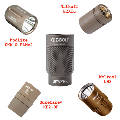 LED Light Heads for 300/600  & 18350/18650 Light Bodies