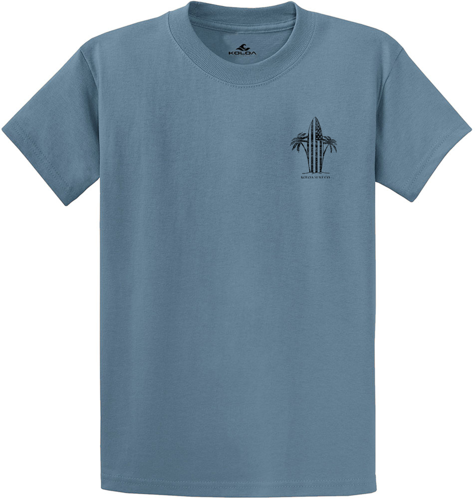 Koloa Retro USA Surfboard Heavyweight T-Shirt