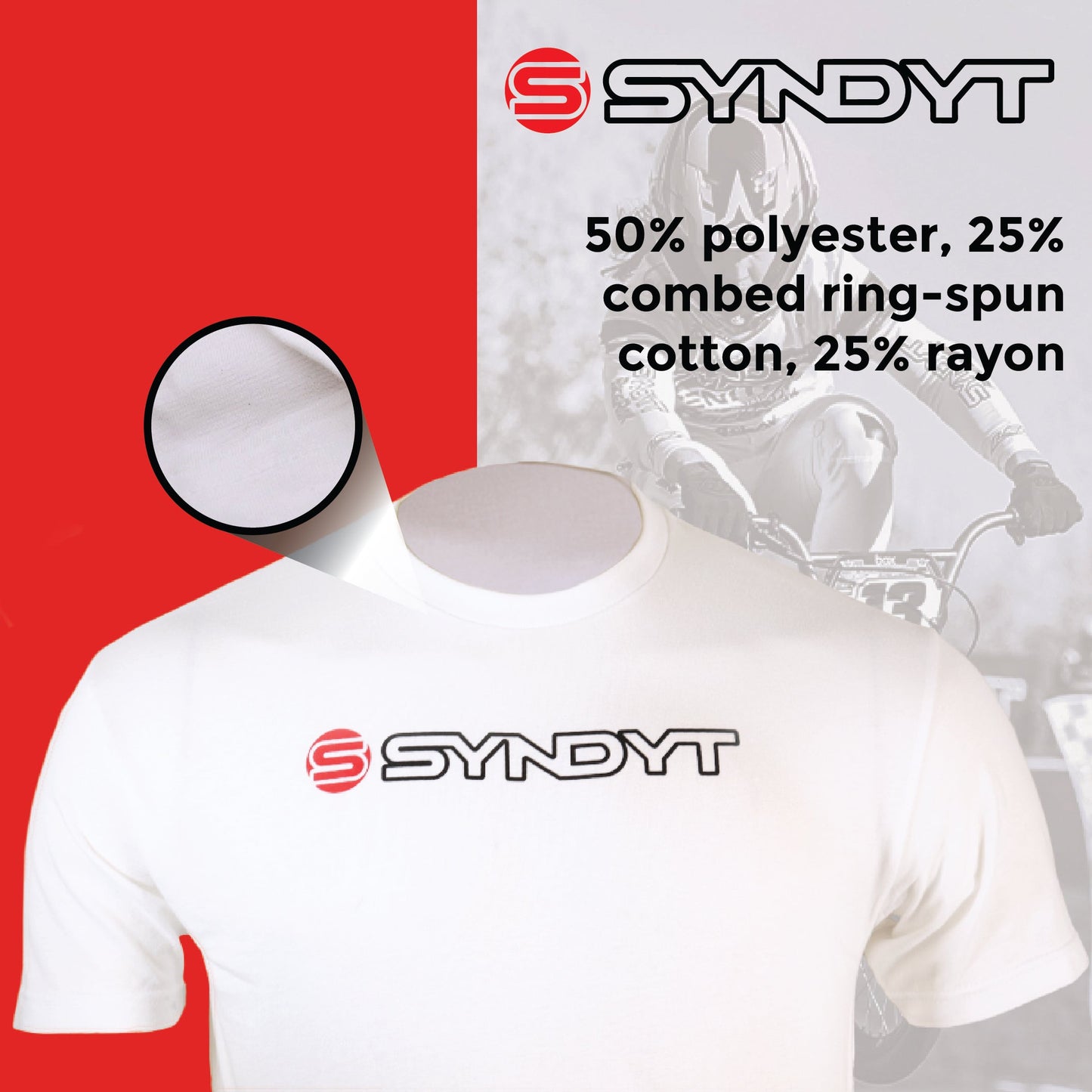 SYNDYT Short Sleeve Unisex T-Shirt White