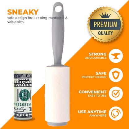 Realistic Lint Roller Diversion Safe - Discreet Diversion Safe Ideas of Real Working Lint Roller with Secret Stash Containers