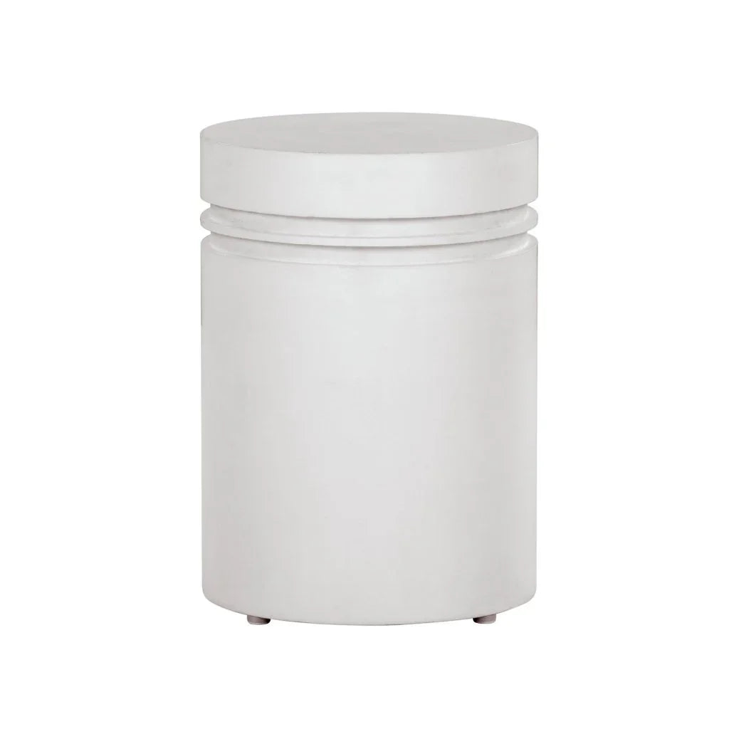 Santori Double Ring Concrete Patio Accent Table