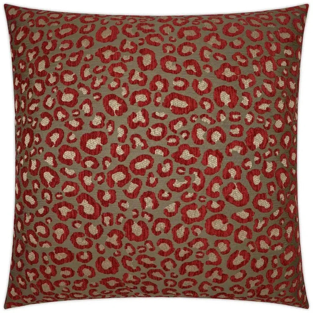 Sarafina Wine Red Taupe Large Throw Pillow Insert