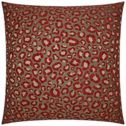 Sarafina Wine Red Taupe Large Throw Pillow Insert