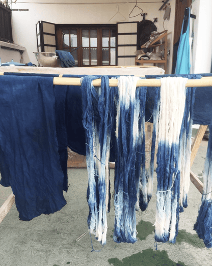 Indigo Shibori Cocktail Napkins Set of 4