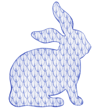 Heirloom Bunny Reversible Door Hanger